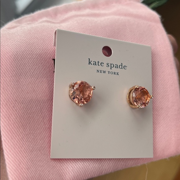 Kate Spade Rise and Shine light Peach earrings - Picture 4 of 6